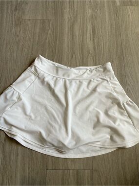 White Swim Skirt Bikini Bottom - Classic Coverage